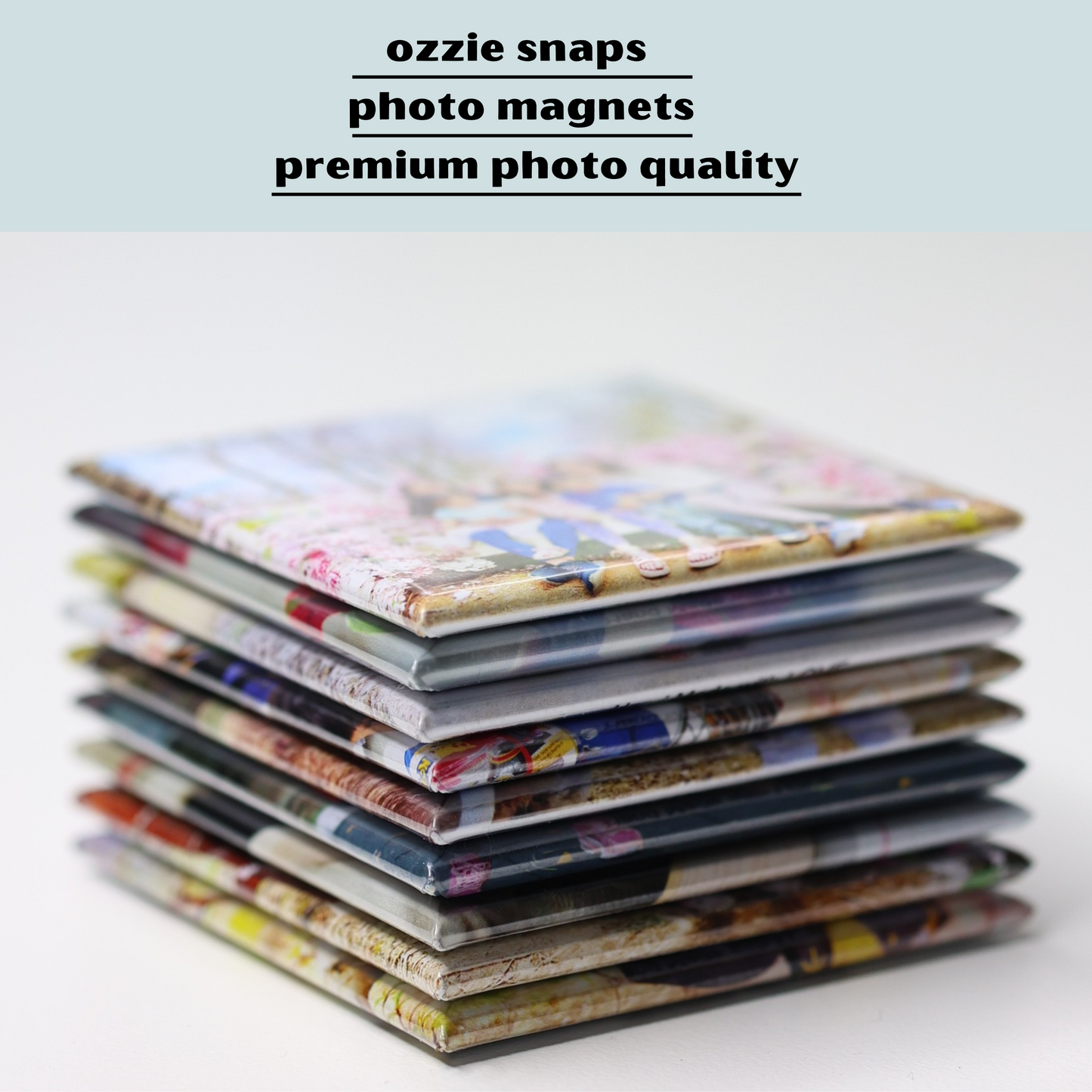 Custom Photo Magnet Set – 9 Square 2inch Magnets | Premium Handmade Gift for Fridge & Memories